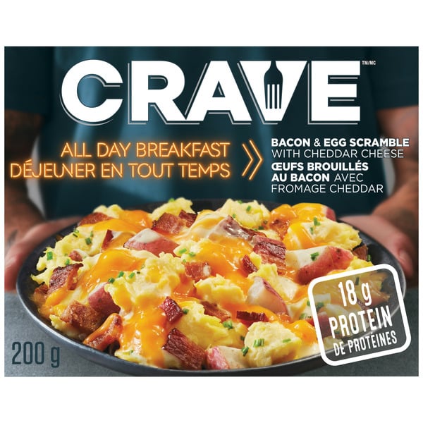 Canned Meals & Beans Crave All Day Breakfast Bacon & Egg Scramble with Cheddar Cheese hero