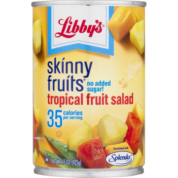 Canned/Jarred Fruits Libby's Skinny Fruits Tropical Fruit Salad hero