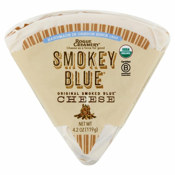 Specialty Cheeses Rogue Creamery Smoked Blue Original Smoked Blue Cheese hero