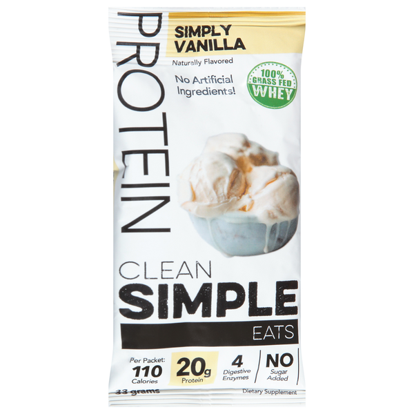 Protein & Meal Replacements Clean Simple Eats Protein, Simply Vanilla hero