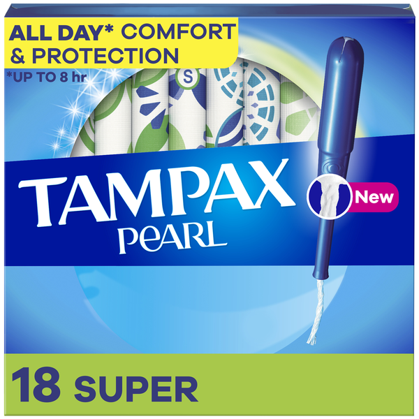 Feminine Care TAMPAX Pearl Tampons with LeakGuard Braid, Super hero