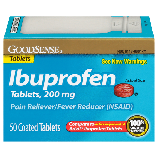 Muscles, Joints & Pain Relief Good Sense Ibuprofen, 200 mg, Coated Tablets hero