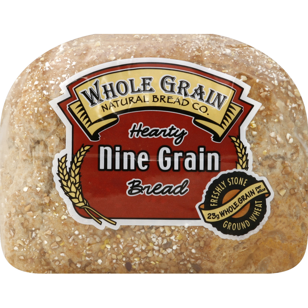 Bread Whole Grain Natural Bread Co. Hearty Nine Grain Bread hero