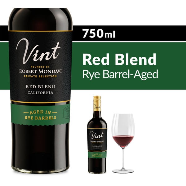 Red Wines Vint Rye Barrel Aged Red Blend Red Wine Bottle hero