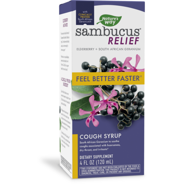 Cold, Flu & Allergy Nature's Way Sambucus Relief Cough Syrup hero