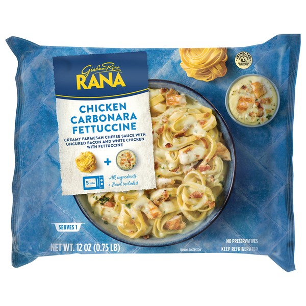 Frozen Meals Rana Fettuccine, Chicken Carbonara hero