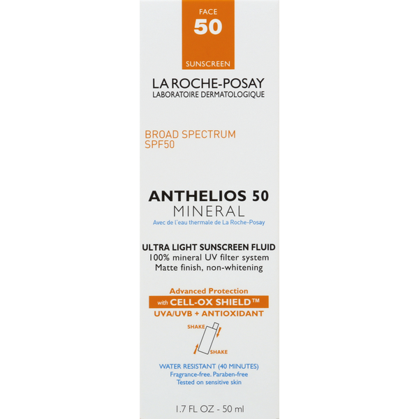 Facial Care La Roche-Posay Anthelios 50, Mineral, Face 50, SPF 50 hero