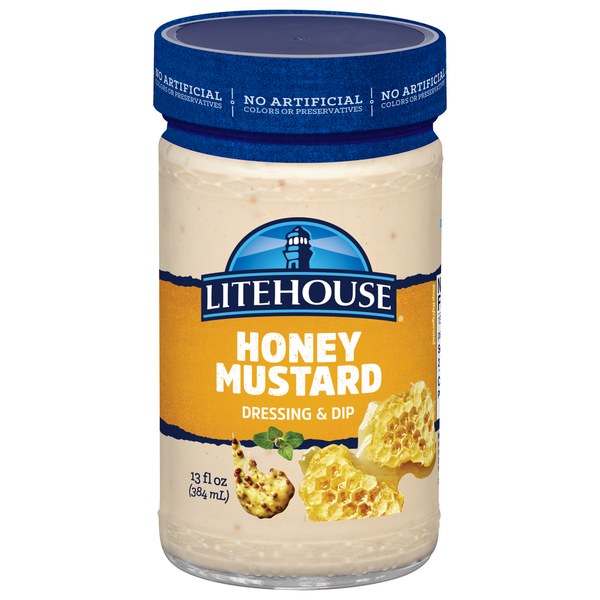 Salad Dressing & Toppings Litehouse Dressing & Dip, Honey Mustard hero