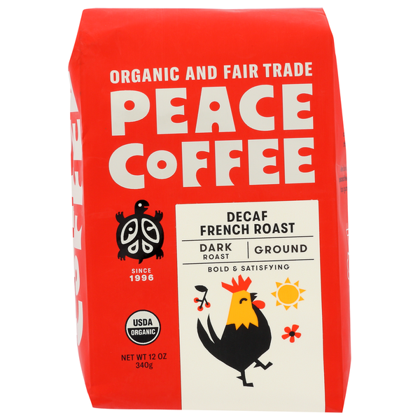 Coffee Peace Coffee Organic Decaf French Roast — Whole Bean hero