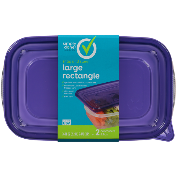 Food Storage Simply Done Snap And Store Large Rectangle hero