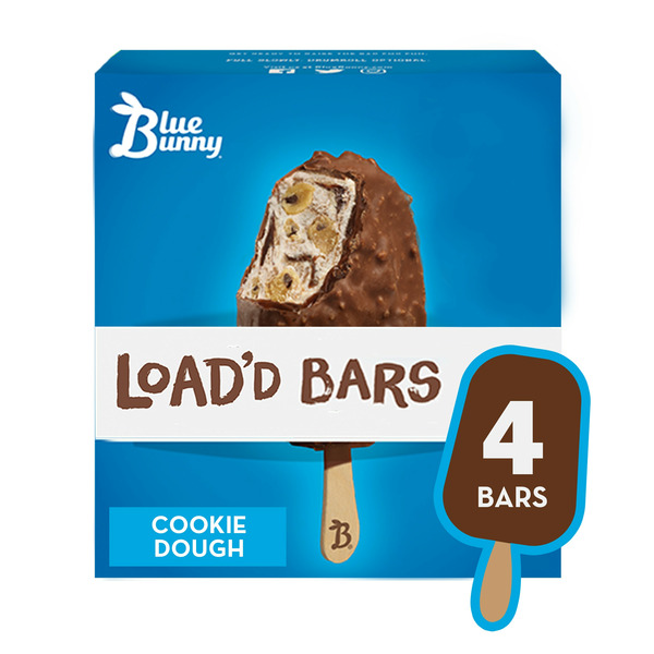 Cookies & Cakes Blue Bunny Load'd Bars Cookie Dough hero