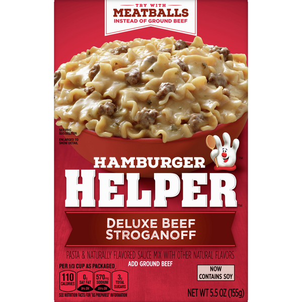 Instant Foods Hamburger Helper Deluxe Beef Stroganoff hero