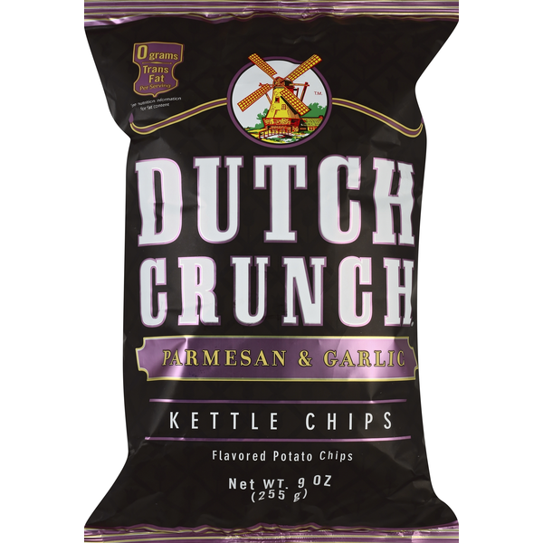 Chips & Pretzels Old Dutch Kettle Chips, Parmesan & Garlic hero