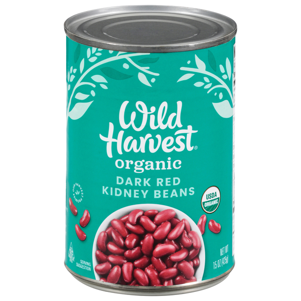 Canned Meals & Beans Wild Harvest Kidney Beans, Dark Red, Organic hero