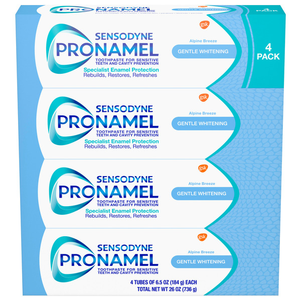 Oral Hygiene Sensodyne Pronamel Gentle Whitening Toothpaste, 4 x 6.5 oz hero