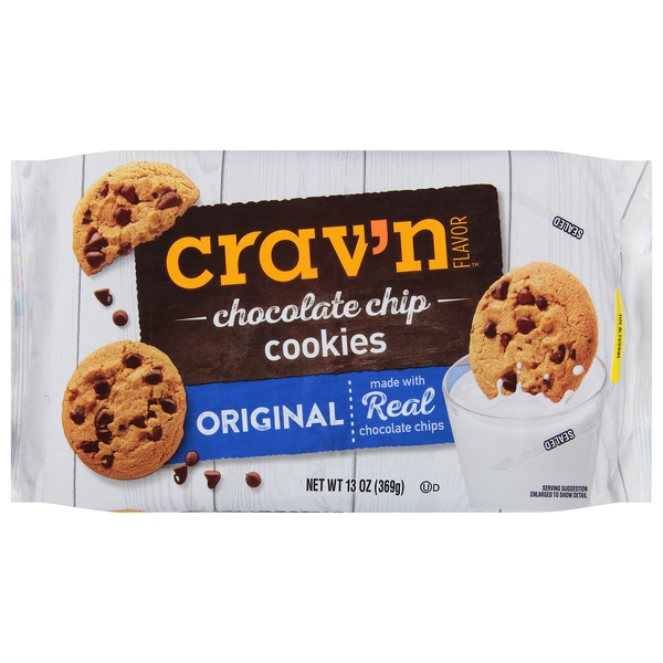 Cookies & Cakes Crav'n Flavor Cookies, Chocolate Chip hero