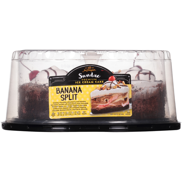 Bakery Desserts Jon Donaire Banana Split Sundae Premium Ice Cream Cake hero