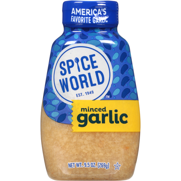 Condiments Spice World Garlic, Minced hero