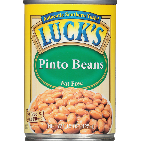 Canned Meals & Beans Luck's Pinto Beans, Fat Free hero