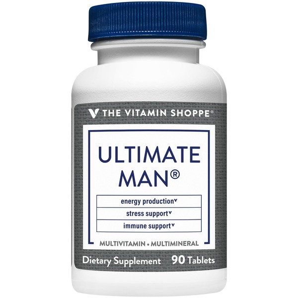 Men's Multivitamins The Vitamin Shoppe Ultimate Man Multivitamin & Multimineral - High Potency (90 Tablets) hero