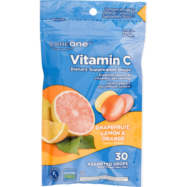 Cold, Flu & Allergy CareOne Vitamin C Grape Lemon & Orange Cough Drops hero