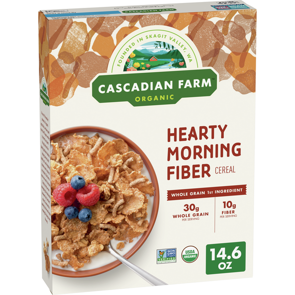 Cereal Cascadian Farm Organic Hearty Morning Cereal hero