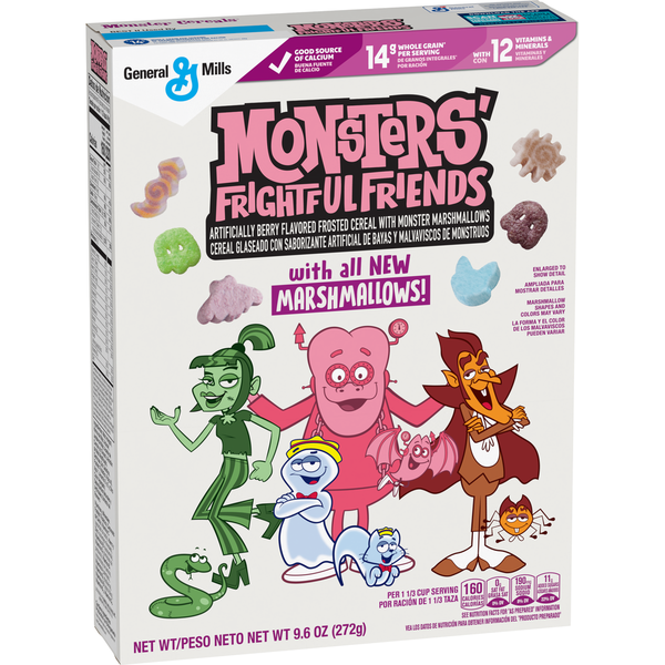 Cereal Monsters Frightful Friends with Pet Marshmallows Monster Mash Halloween Cereal hero