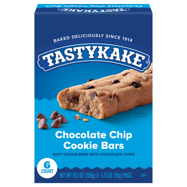 Cookies & Cakes Tastykake Soft Chocolate Chip Cookie Bars hero