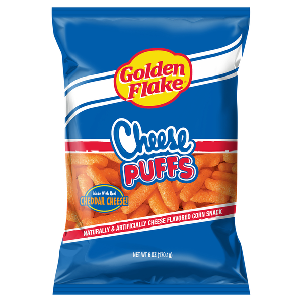 Chips & Pretzels Golden Flake Cheese Puffs hero