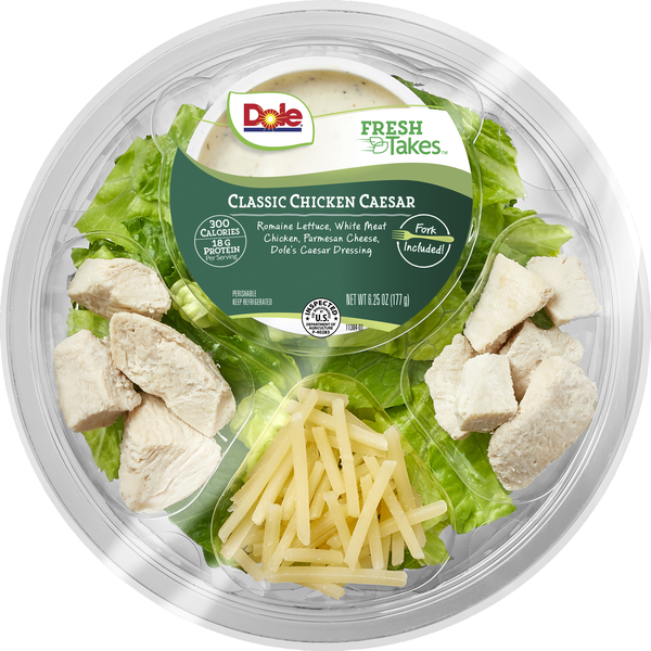 Prepared Soups & Salads Dole Chicken Caesar, Classic hero