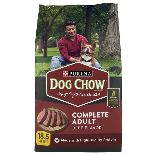 Dog Food & Care Purina Dog Chow Complete Adult Dry Dog Food Kibble Beef Flavor hero