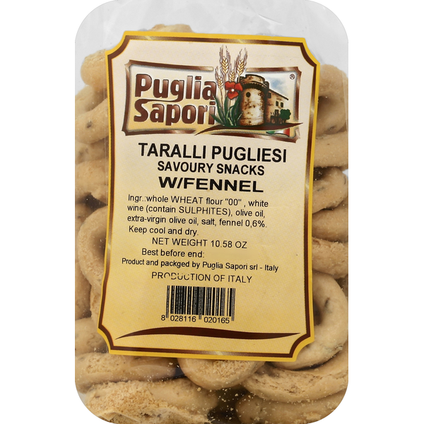 Crackers Puglia Sapori Taralli Pugliesi, with Fennel hero