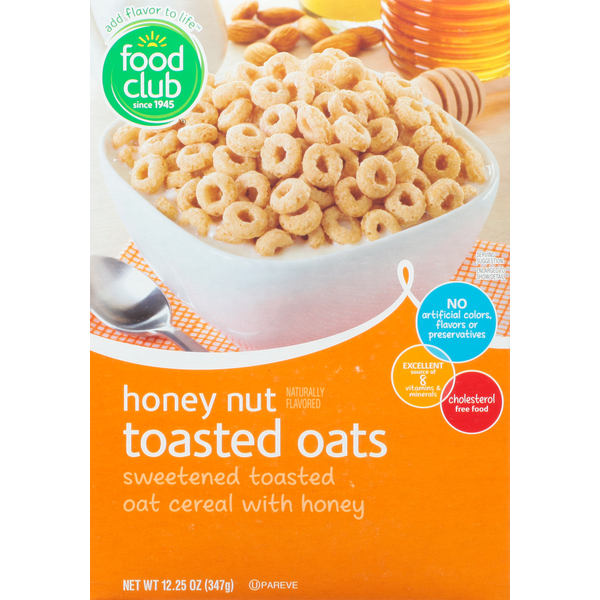 Cereal Food Club Cereal, Toasted Oats, Honey Nut hero