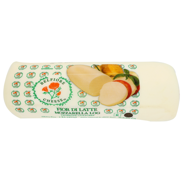 Packaged Cheese Belfiore Cheese Mozzarella Log hero