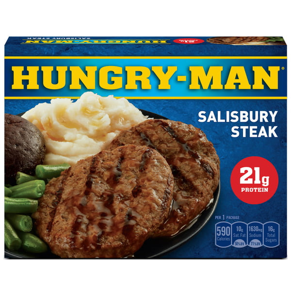 Frozen Meals Hungry-Man Salisbury Steak hero