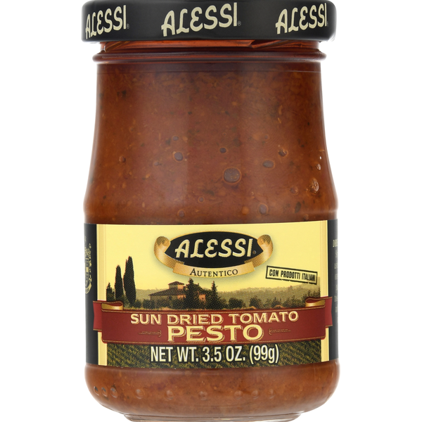 Pasta Sauce Alessi Pesto, Sun Dried Tomato hero