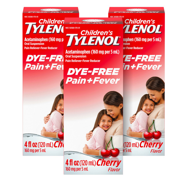 Muscles, Joints & Pain Relief TYLENOL Pain + Fever Medicine Dye-Free Cherry hero