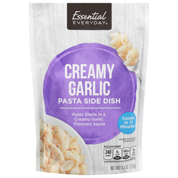 Prepared Meals Essential Everyday Pasta Side Dish, Creamy Garlic hero