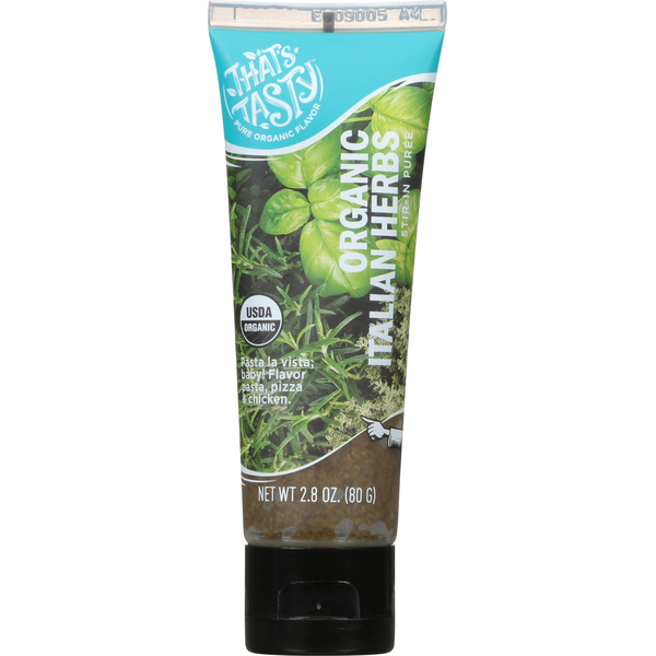 Fresh Herbs That's Tasty Italian Herbs, Organic, Stir-In Puree hero