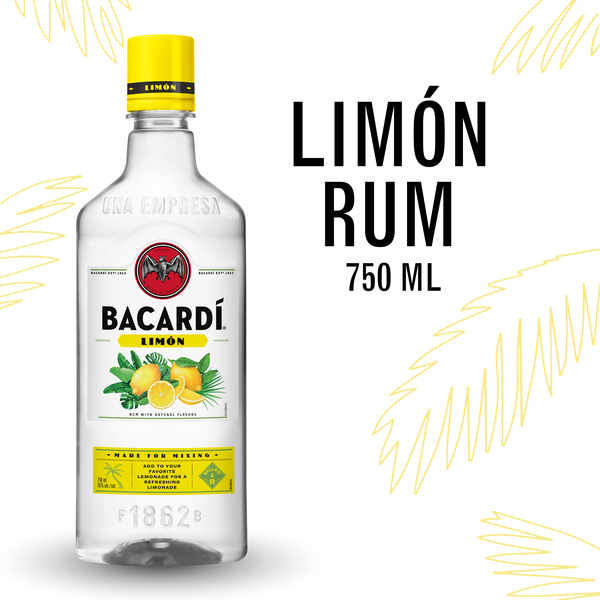 Spirits Bacardí® Limon Rum, Gluten Free hero