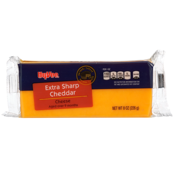 Packaged Cheese Hy-Vee Extra Sharp Cheddar Cheese hero