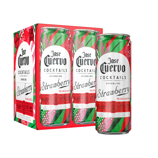 Jose Cuervo Sparkling Margarita Strawberry Cocktail hero