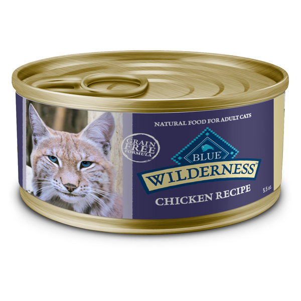 Cat Food & Care Blue Buffalo Wilderness High Protein Grain Free, Natural Adult Pate Wet Cat Food, Chicken hero