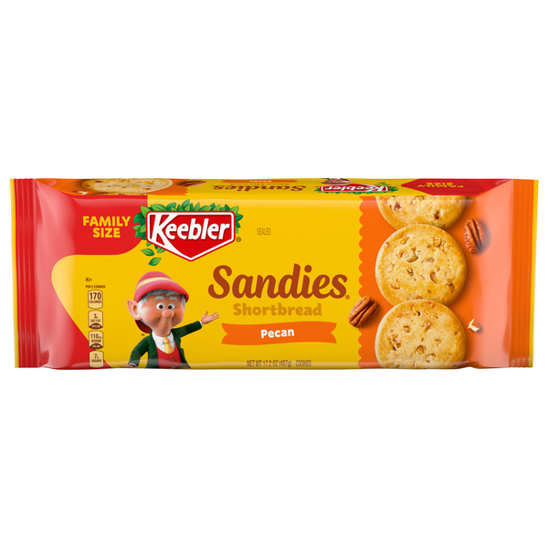 Cookies & Cakes Keebler Cookies, Pecan, Shortbread, Family Size hero