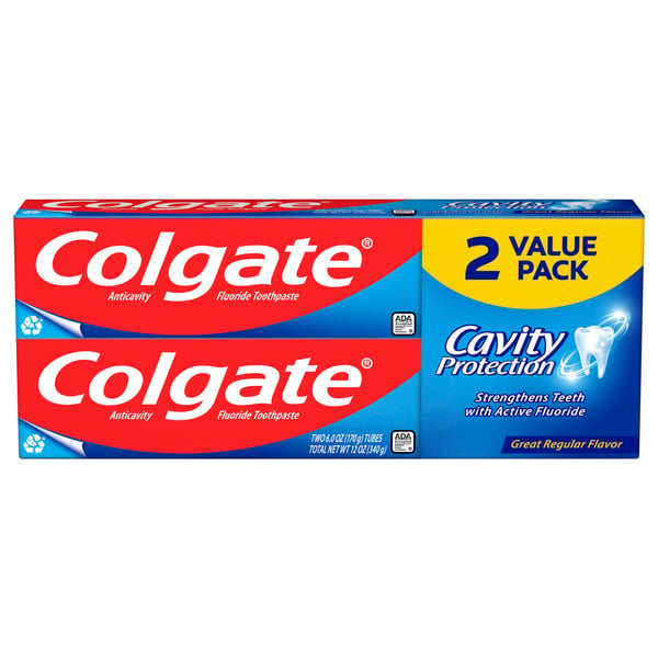 Oral Hygiene Colgate Cavity Protection Fluoride Toothpaste, Mint hero