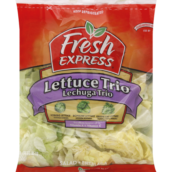 Packaged Vegetables & Fruits Fresh Express Lettuce Trio hero