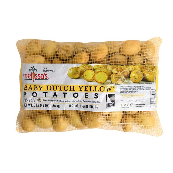 Packaged Vegetables & Fruits Melissa's Baby Dutch Yellow Potatoes hero