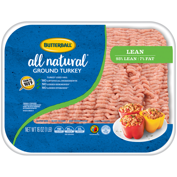 Poultry Counter Butterball All Natural Ground Turkey hero