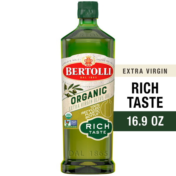 Salad Dressing, Oils & Vinegars Bertolli Cold Extracted Organic Original Extra Virgin Olive Oil hero