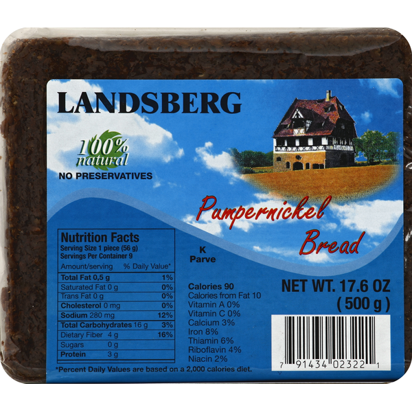 Bread Landsberg Bread, Pumpernickel hero